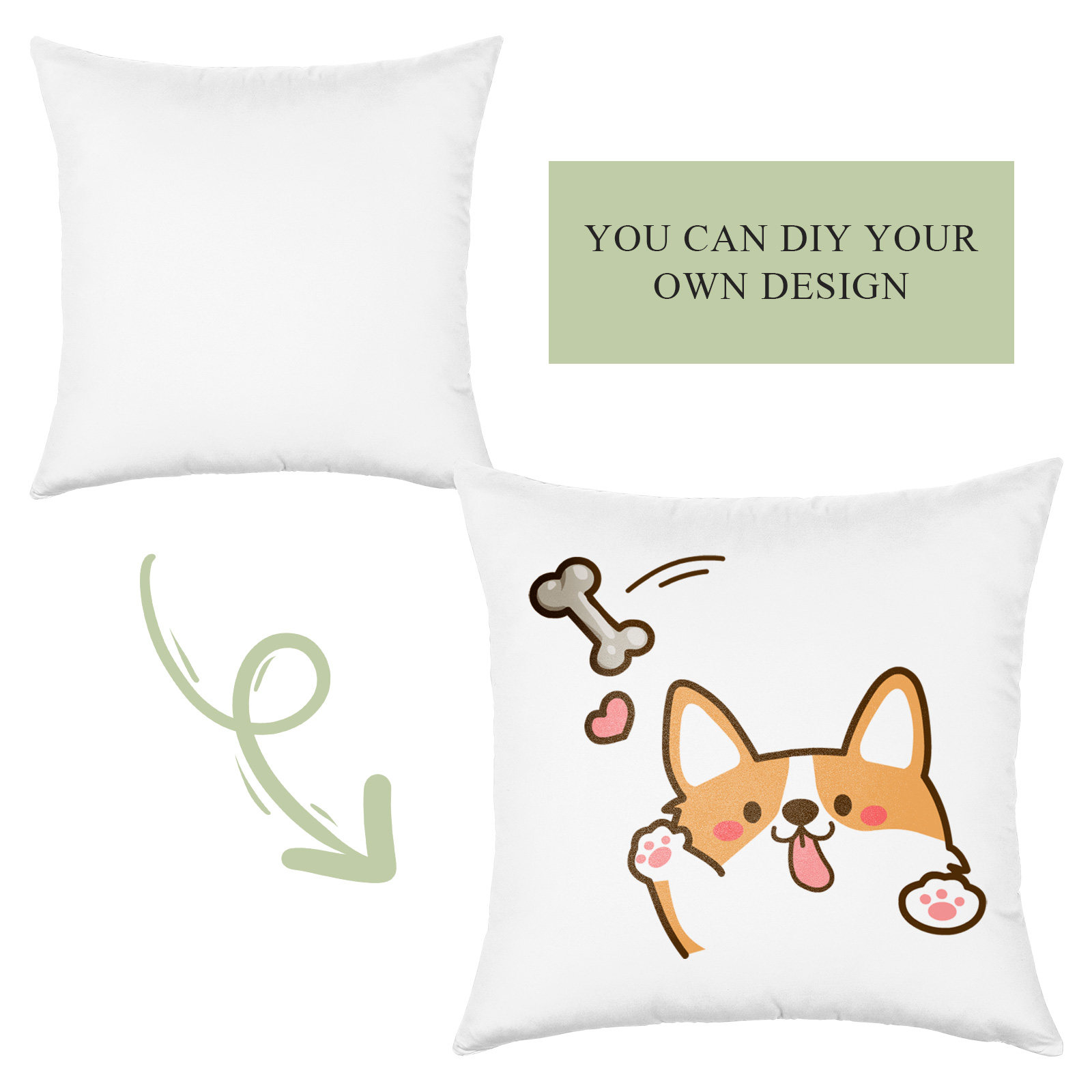 4 housses de coussin blanches  - Pillow Cover Sublimation avis et prix
